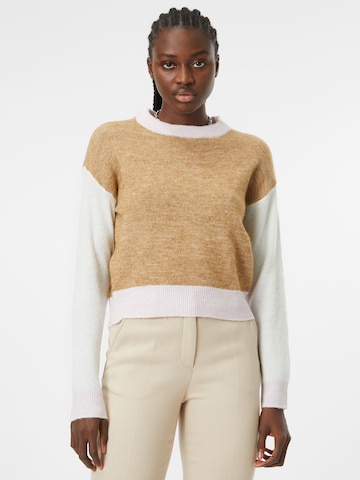 Pull-over 'VIGGA' VERO MODA en beige : devant