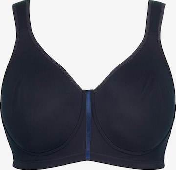 Ulla Popken Minimiser Bra in Blue: front