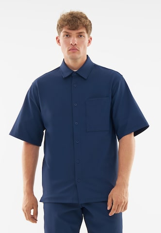 Johnny Urban Shirt 'Mason' in Blau: Vorderseite