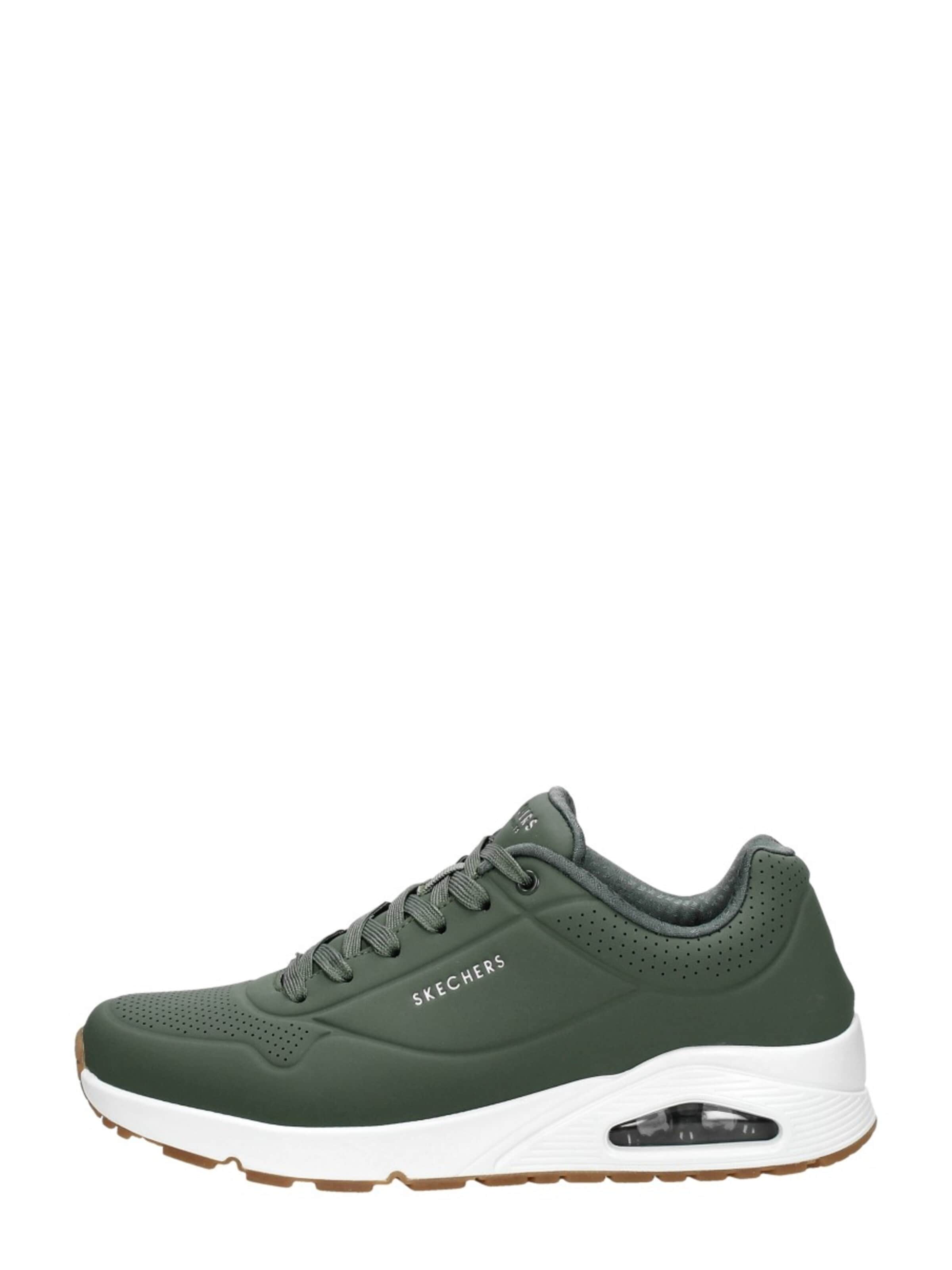 SKECHERS Sneakers laag 'Uno - Stand On Air' in Groen: voorkant