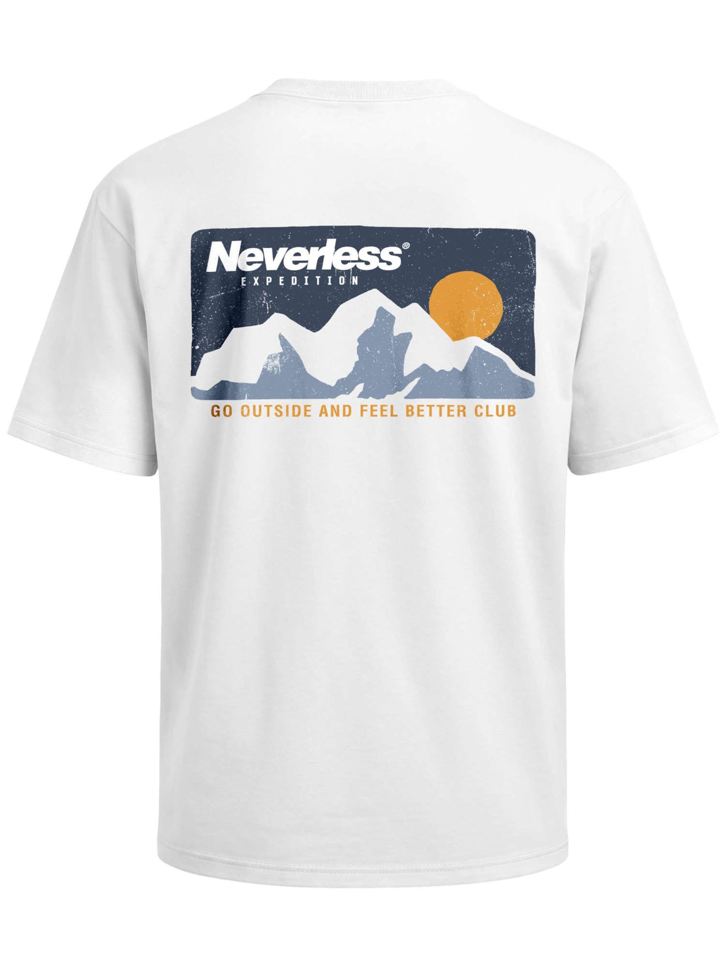 Neverless Shirt 'Neverless Expedition'‌‌ in Weiß: Vorderseite
