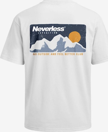 Neverless Shirt 'Neverless Expedition' in Weiß: Vorderseite