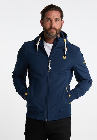 Veste fonctionnelle Schmuddelwedda en bleu : devant