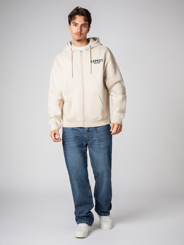Sublevel Zip-Up Hoodie in Beige
