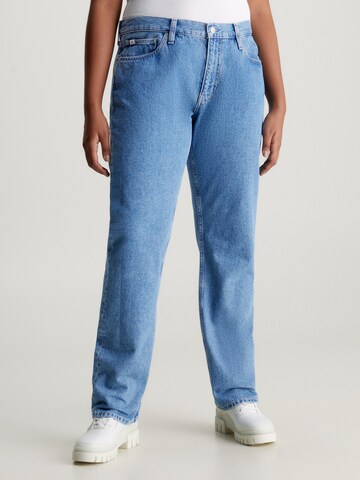 Calvin Klein Jeans Štandardný strih Džínsy 'LOW RISE STRAIGHT' - Modrá