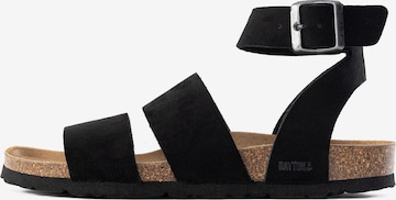 Sandales à lanières 'Soria' Bayton en noir : devant
