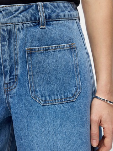 Wide leg Jeans 'OBJFULLA' di OBJECT in blu