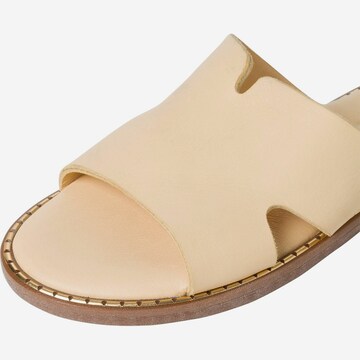 TAMARIS Mules in Yellow