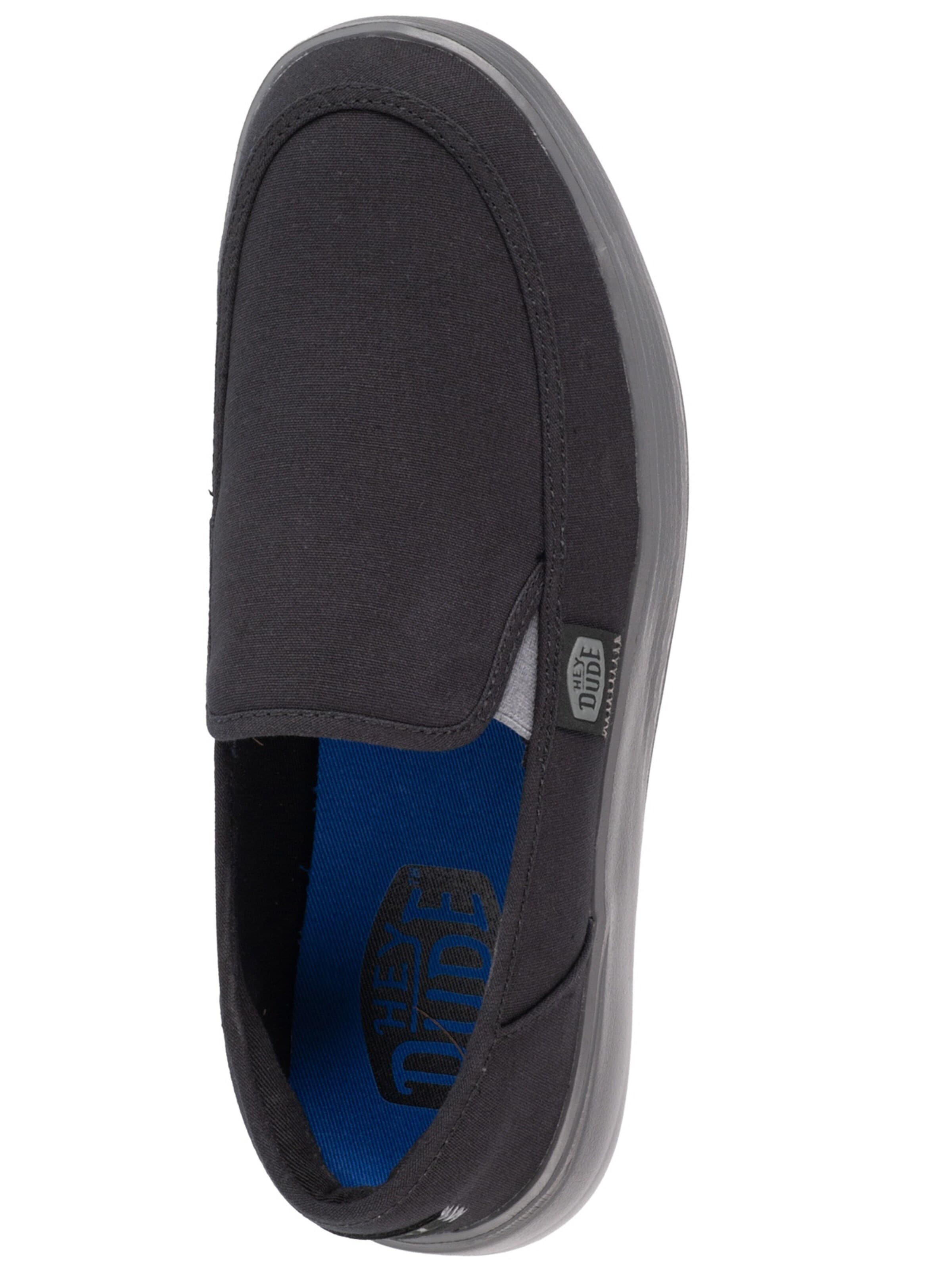 HEY DUDE Moccasin 'Hey Dude Sunapee M Canvas' in Black