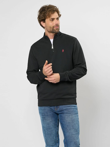 MCS Sweatshirt 'Clement' in Zwart: voorkant