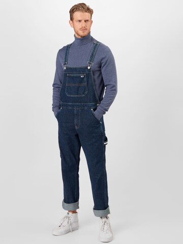 Tommy Jeans Regular Tuinbroek jeans in Blauw: voorkant