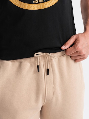 Ombre Regular Sports trousers in Beige