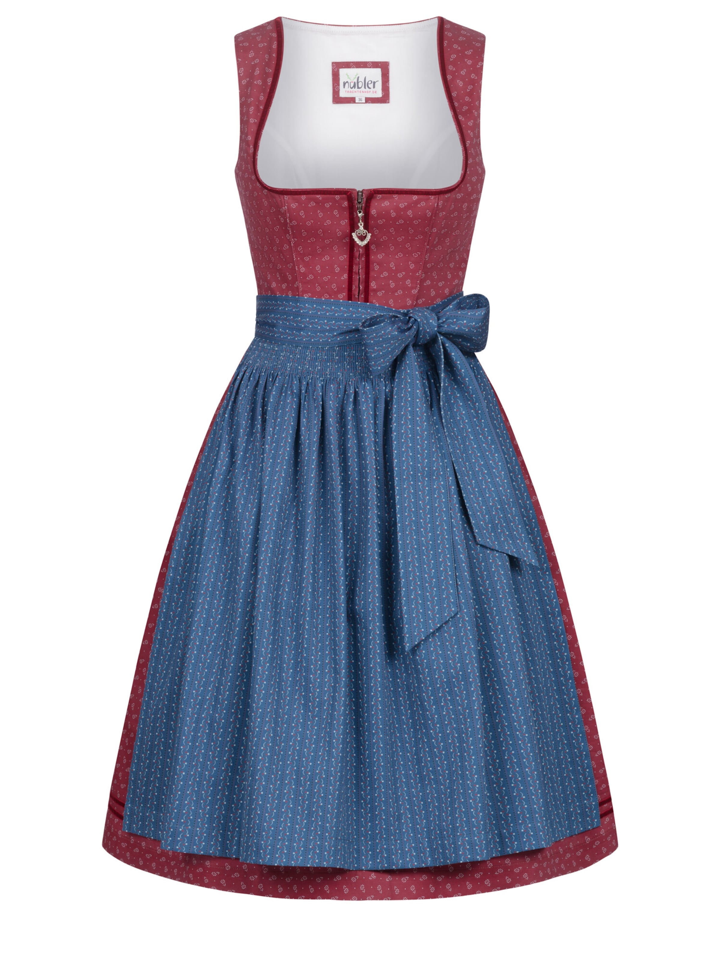 Trachtenhof Nübler Dirndl 'Dirndl midi Gesr' in Red: front