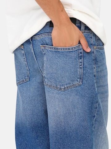 Only & Sons Loosefit Jeans 'ONSFADE' in Blauw
