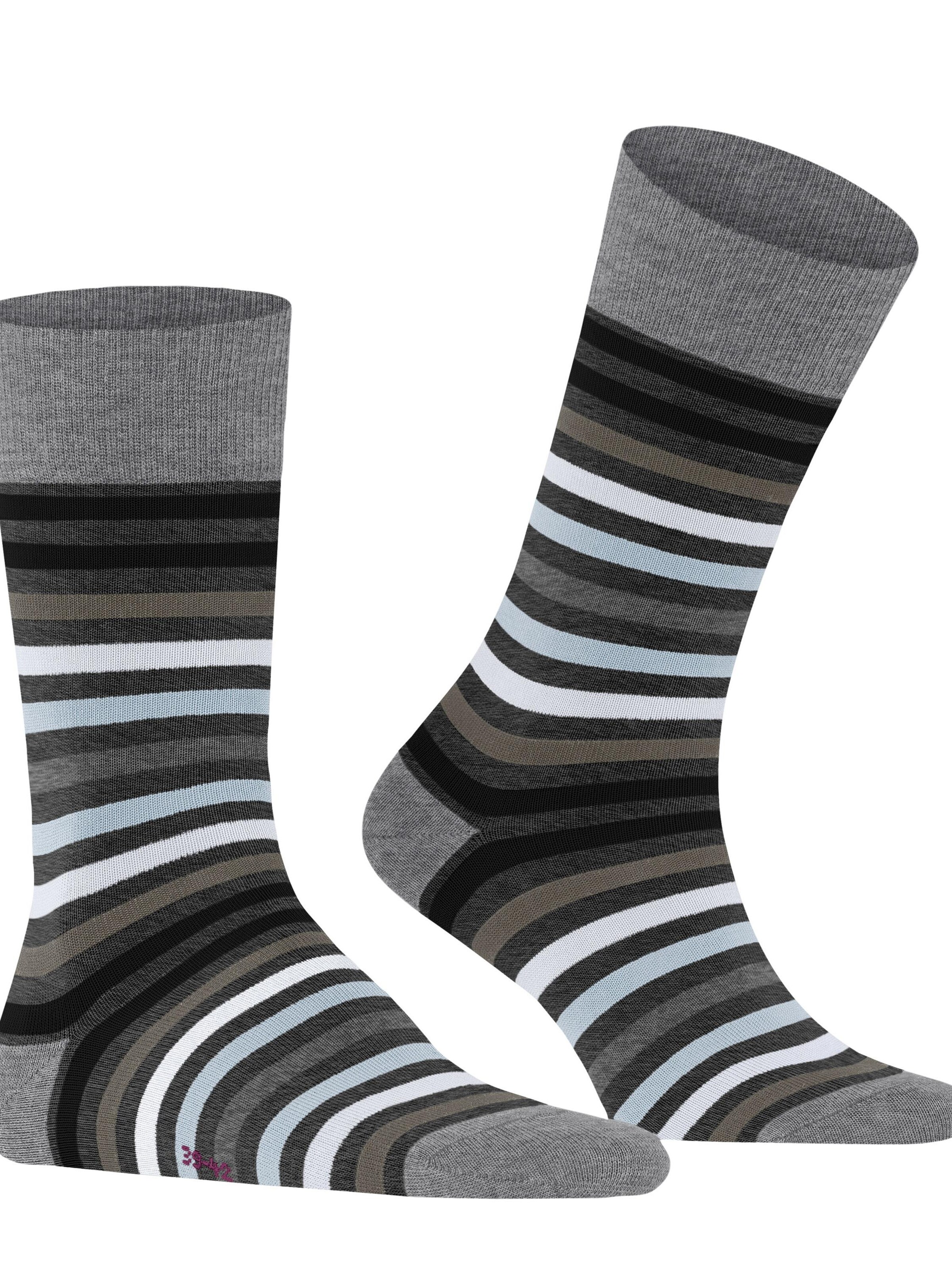 FALKE Socks 'Tinted Stripe' in Black
