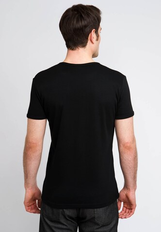 LOGOSHIRT Shirt 'The Riddler' in Black