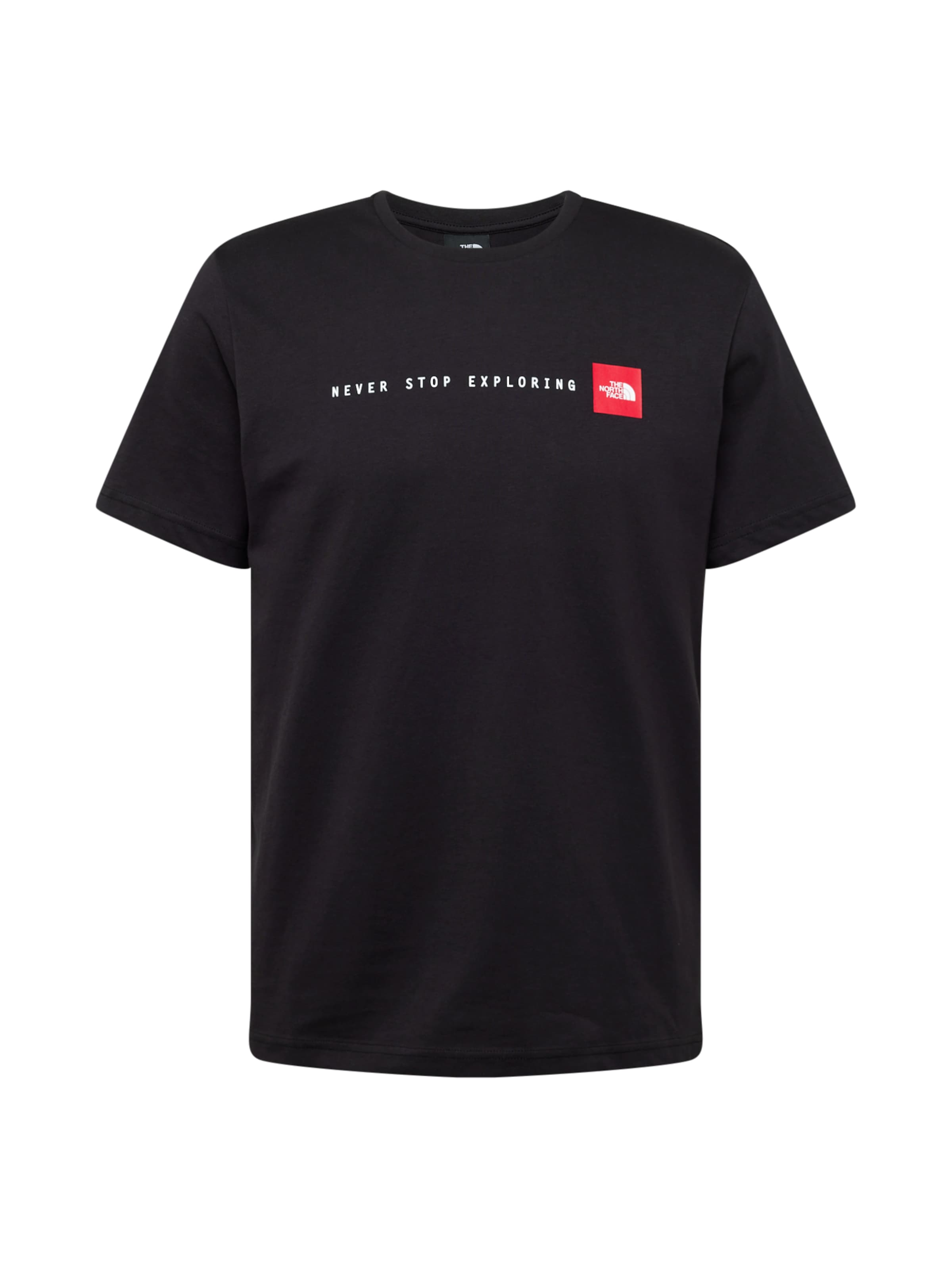 THE NORTH FACE Футболка 'Never Stop Exploring' в Черный: спереди