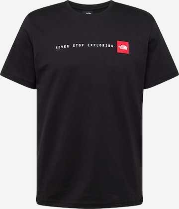 THE NORTH FACE Shirt 'NEVER STOP EXPLORING' in Black: front