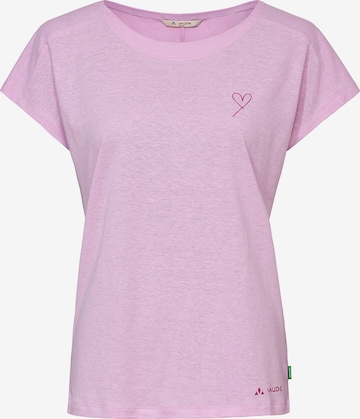 VAUDE Performance shirt 'Neyland' in Pink: front