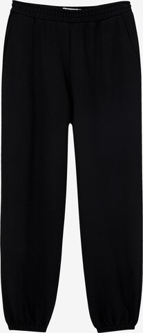 Tapered Pantaloni di Pull&Bear in nero: frontale