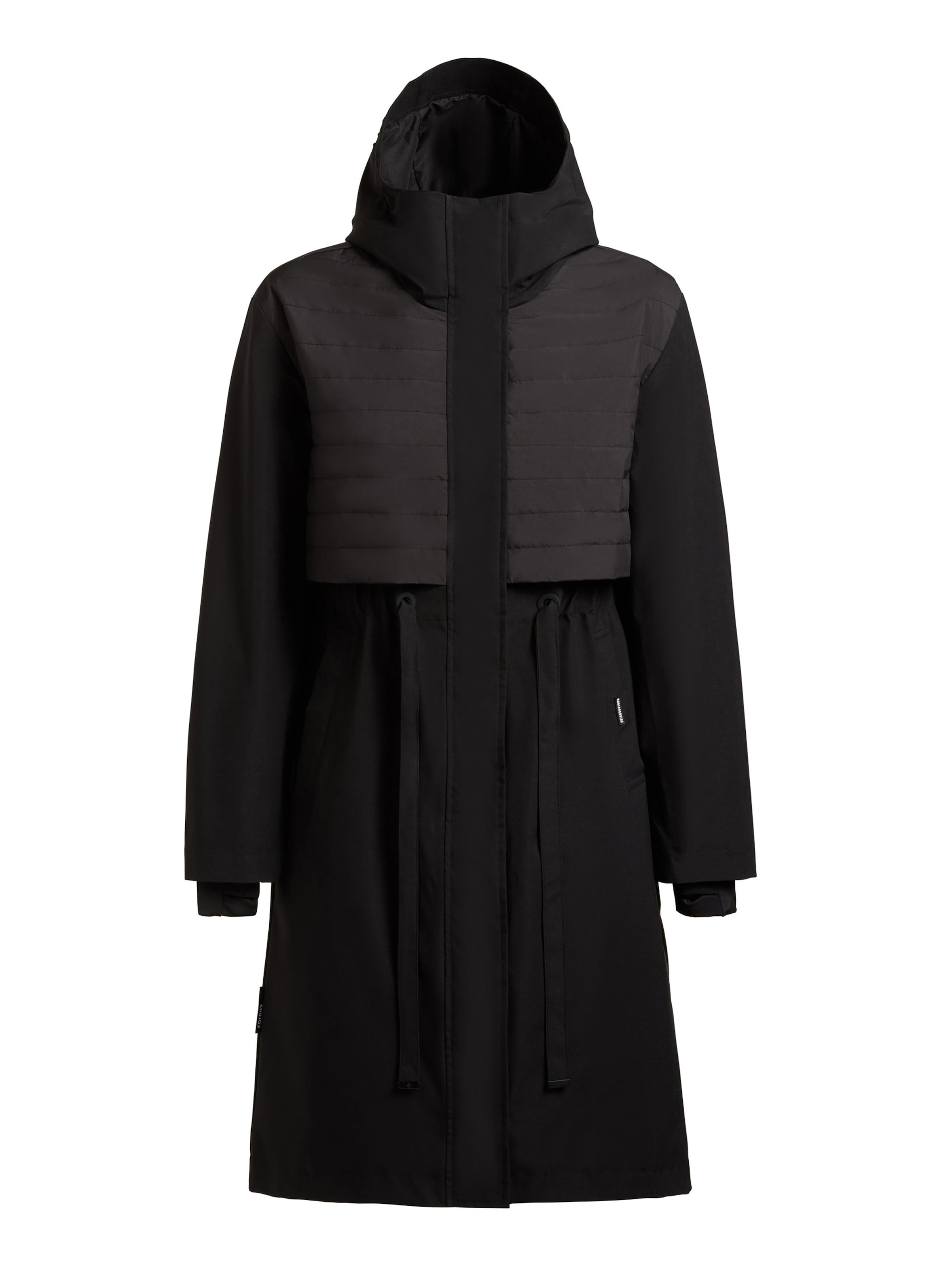 khujo Övergångskappa ' ELSA ' i svart: framsida