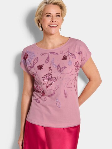 Goldner Bluse in Pink: Vorderseite