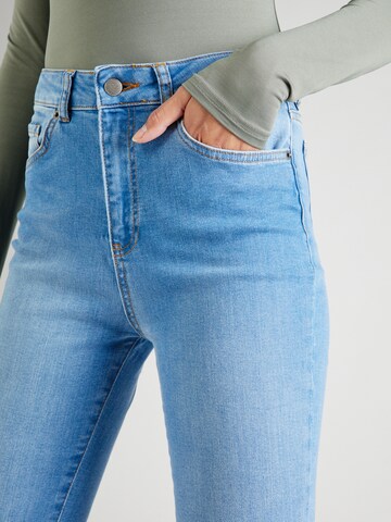 ABOUT YOU Kitsas Teksapüksid 'Falda Jeans', värv sinine