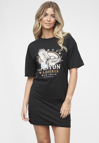 Cloud5ive Kleid in Schwarz: Vorderseite