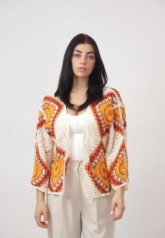 Elara Cardigan i orange: forside