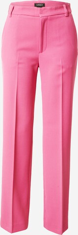 Lindex Regular Pleated Pants 'Gyrid' in Pink: front