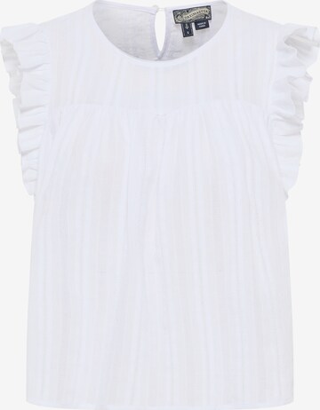 DreiMaster Vintage Blouse in White: front