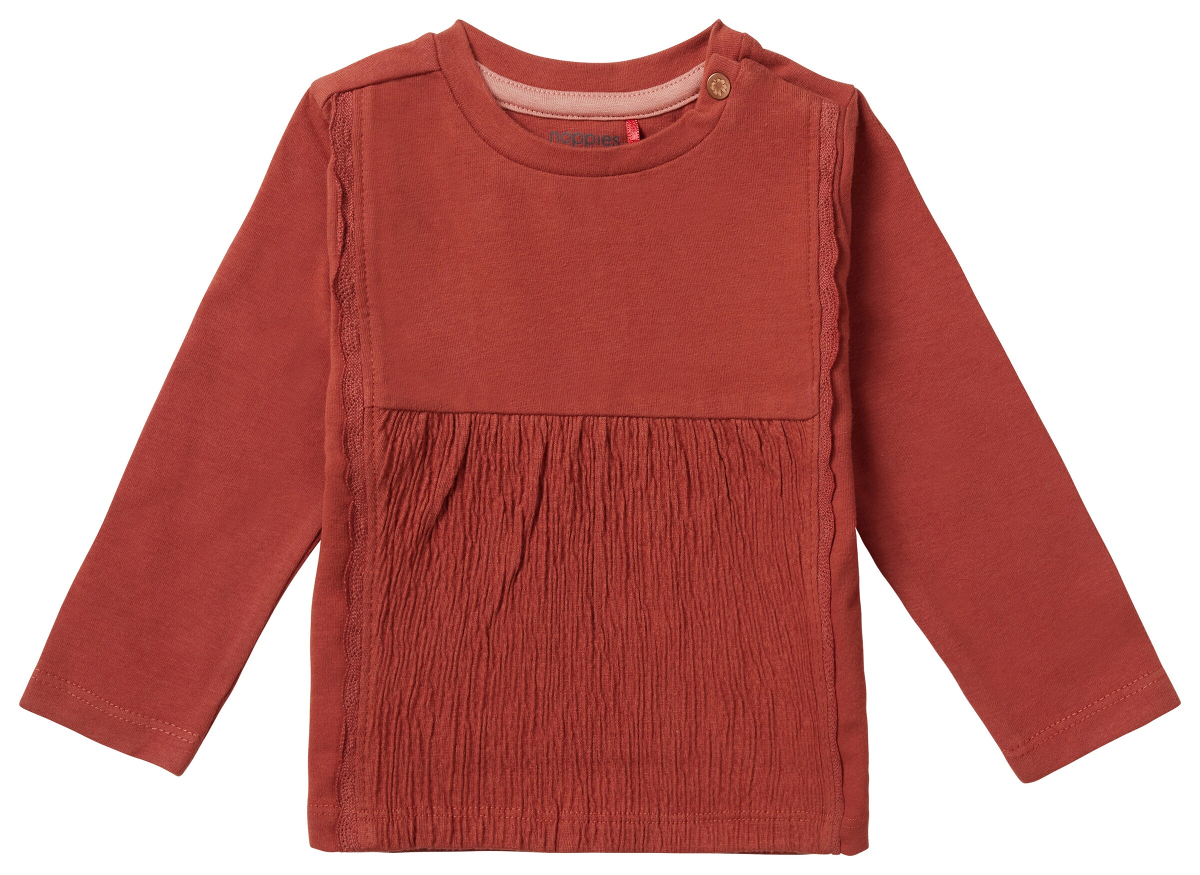 Noppies Tričko 'Veles' – hnědá: přední strana