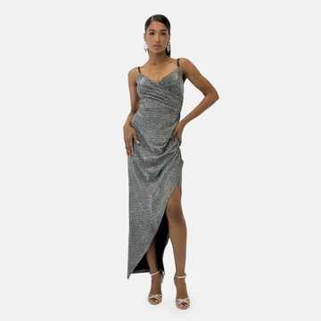 Elara Evening dress in Silver