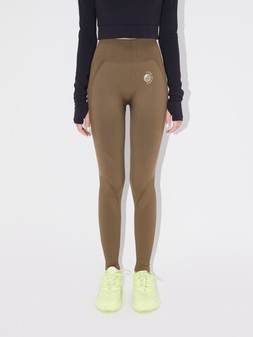 LeGer by Lena Gercke Skinny Workout Pants 'Brianne' in Green: front