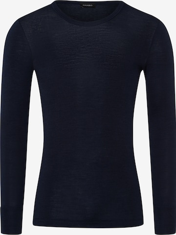 Hanro Shirt in Blauw: voorkant