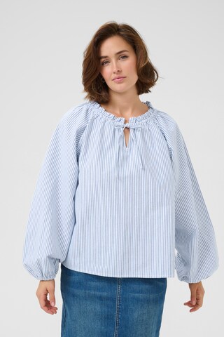 Kaffe Bluse 'Nelly' i blå: forside