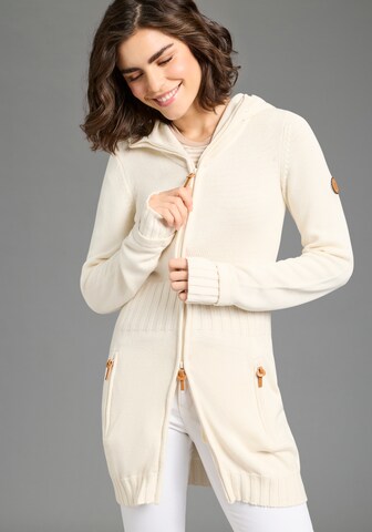 KangaROOS Strickjacke in Weiß: Vorderseite