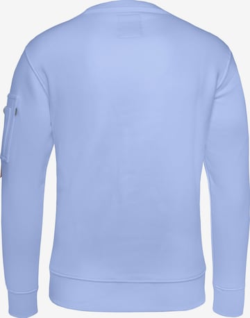 ALPHA INDUSTRIES Sweatshirt in Blau