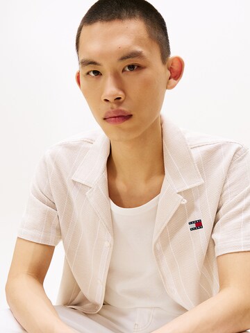 Tommy Jeans Regular Fit Hemd in Beige