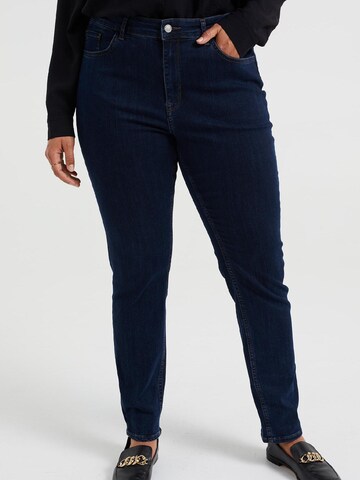 WE Fashion Skinny Jeans in Blauw: voorkant