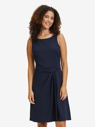 Robe Vera Mont en bleu : devant