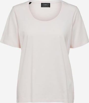 SELECTED FEMME T-Shirt in Beige: predná strana