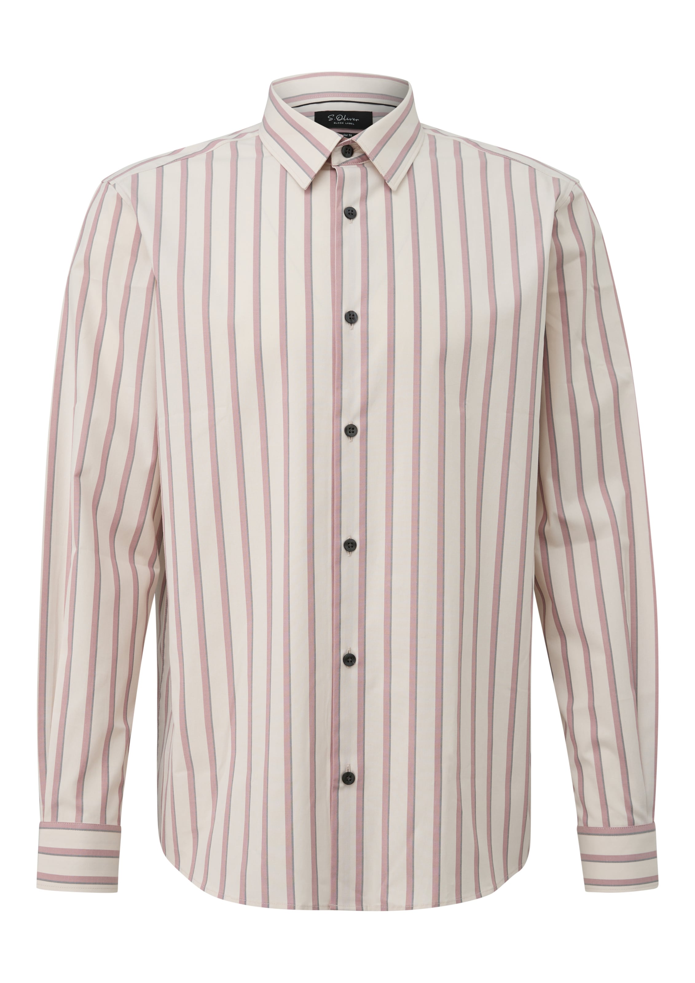 s.Oliver Regular fit Overhemd in Beige: voorkant