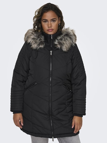 ONLY Carmakoma Winter Jacket in Black: front