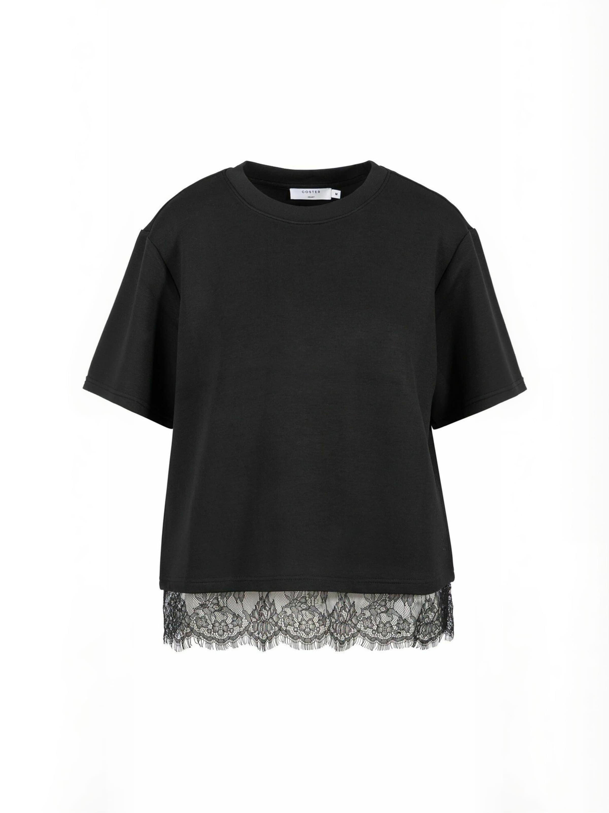 Coster Copenhagen - Camiseta ' Sweat ' en negro: frente