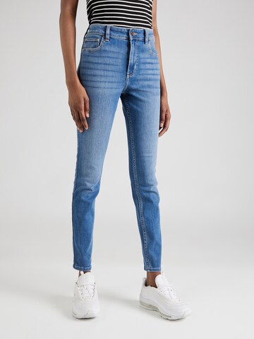 Coupe slim Jean HOLLISTER en bleu : devant