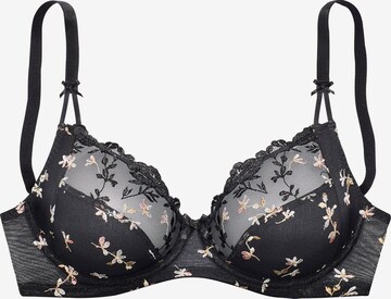 Push-up Soutien-gorge NUANCE en noir : devant