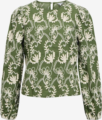 Camicia da donna 'OBJMya' di OBJECT in verde: frontale