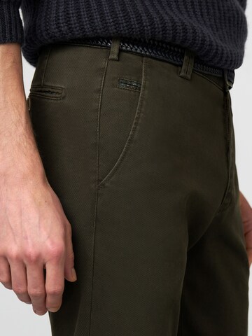 MEYER Slim fit Chino trousers 'Bonn' in Green