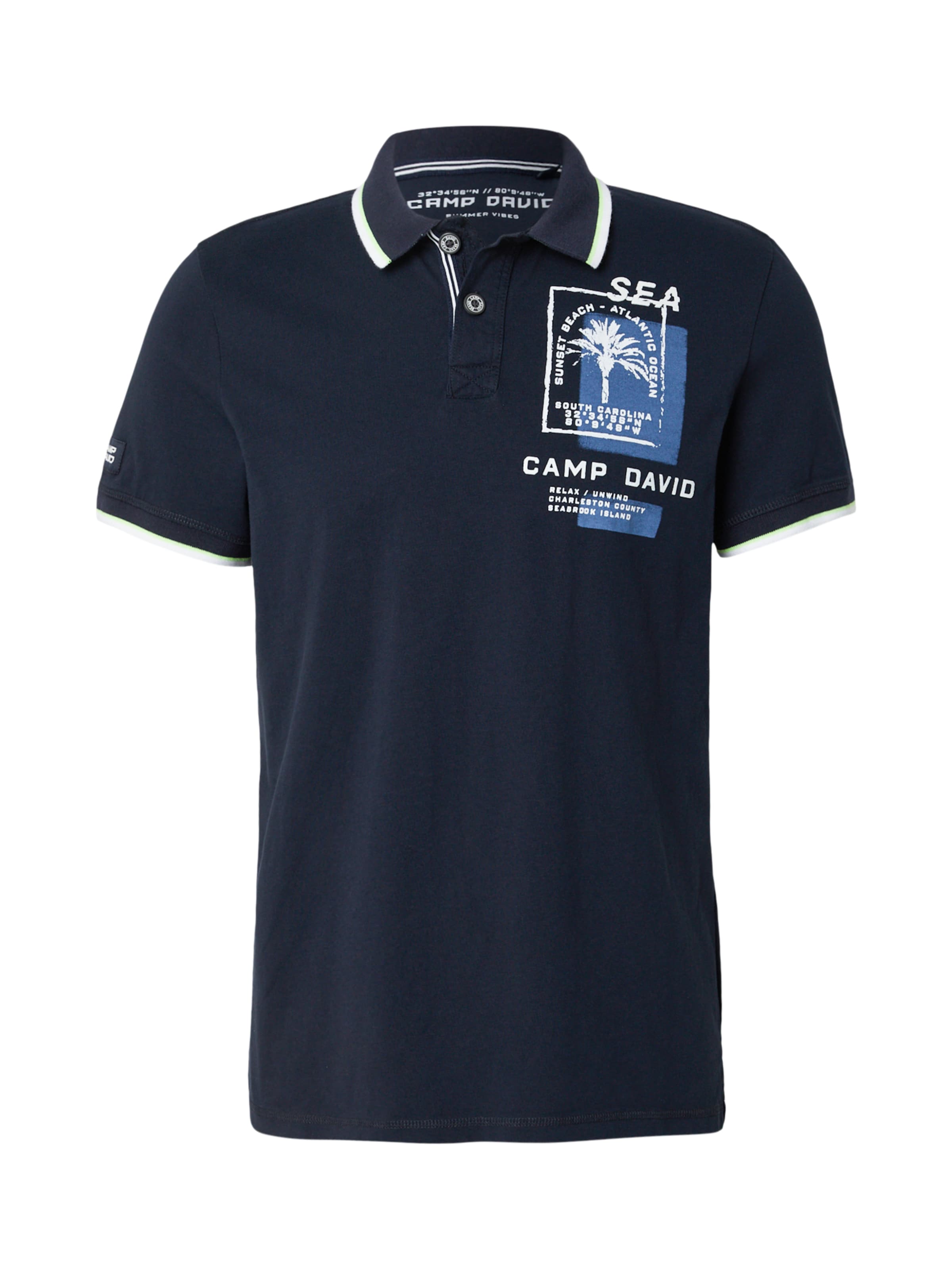 CAMP DAVID Shirt in Blue: front